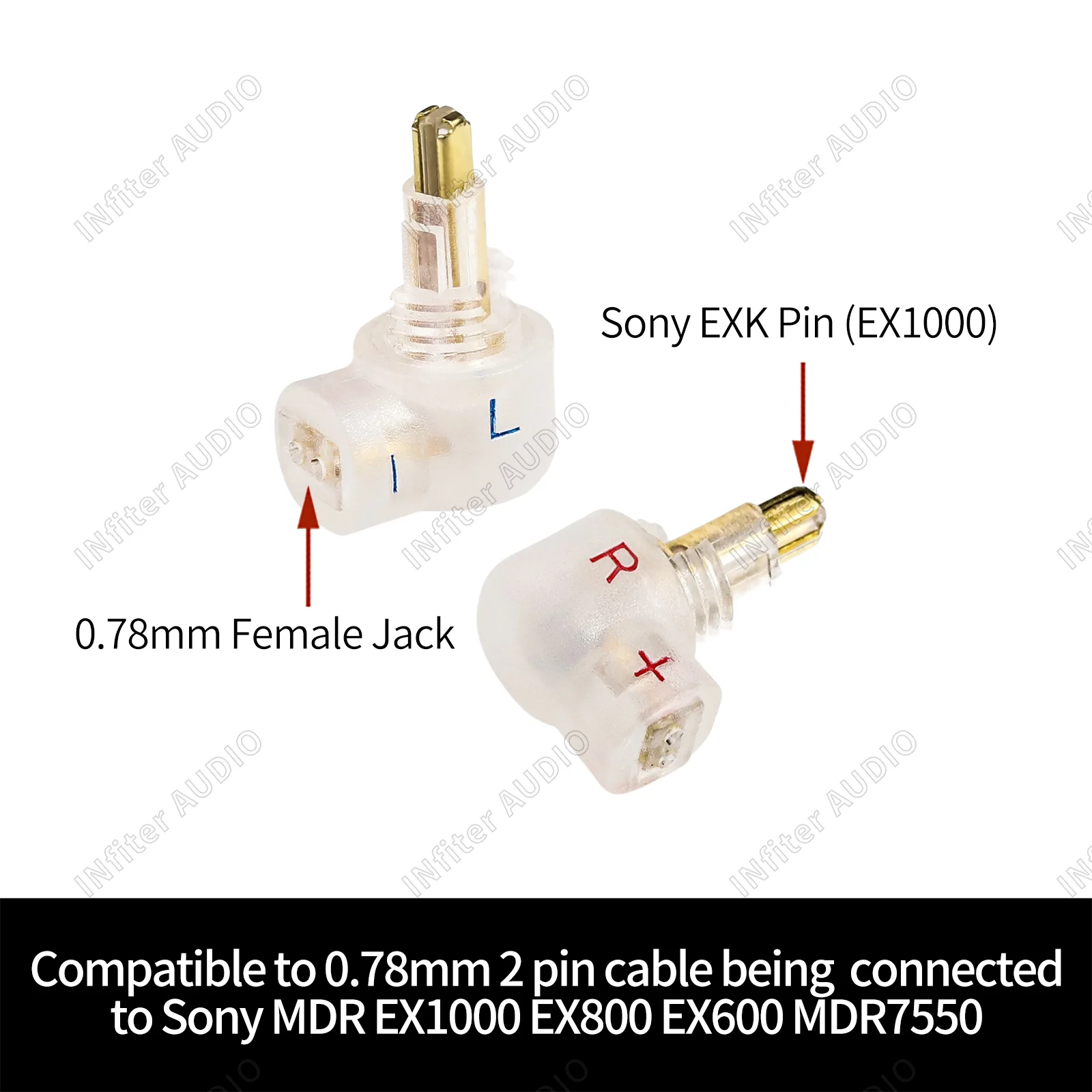 محول Xk إلى mmx لسماعات الأذن ، c1.2 دبوس ، كابل متصل بسوني ، mdr ، ex1000 ، ex800 ، mdr7550 ، ex600