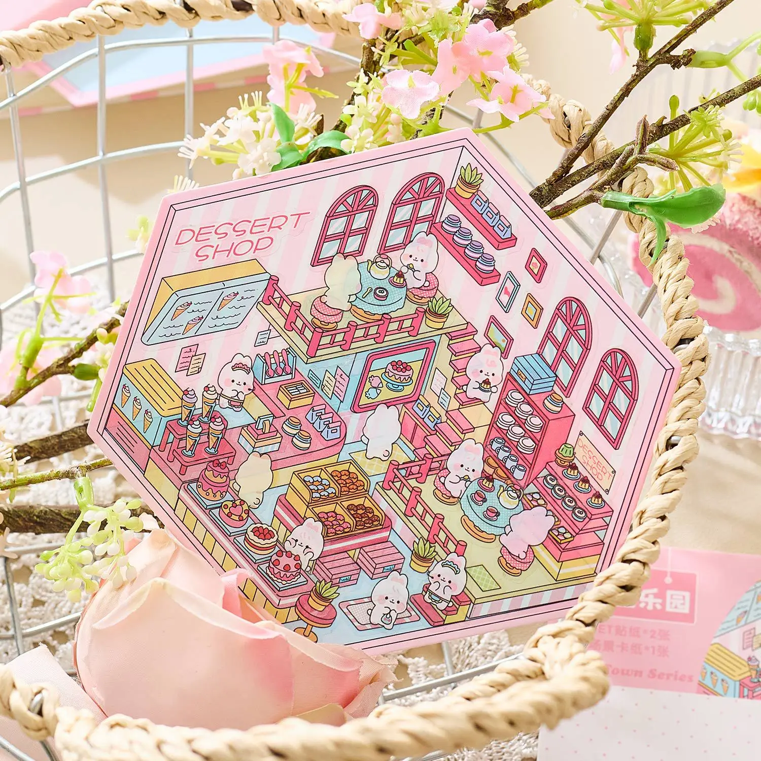 3D Landschap Sticker Planner Creativiteit Decoratieve Hand Account Hand Account Scrapbooking Materiaal