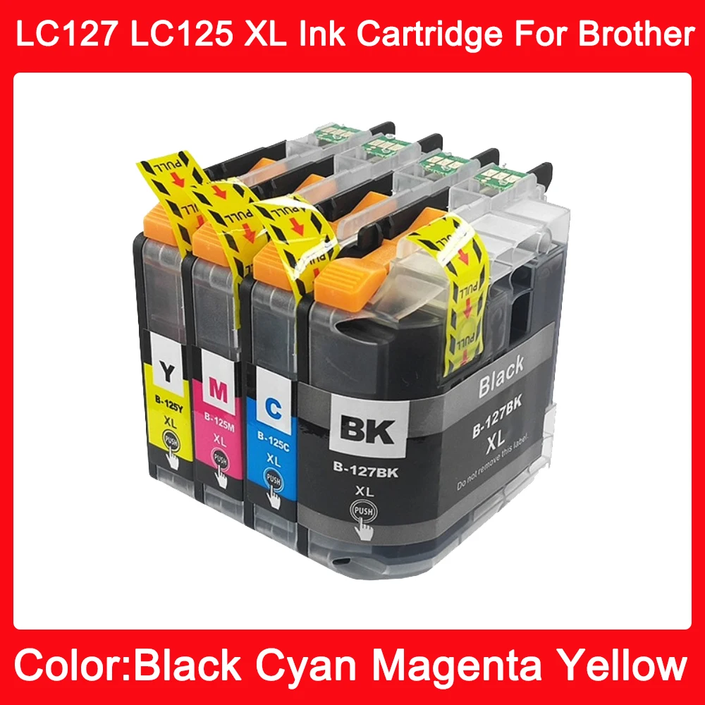 LC127 LC125 LC127XL LC125XL Ink Cartridge Europe For Brother MFC-J6920DW J6720DW J6520DW J4410DW J4510DW J4610DW J4710DW printer