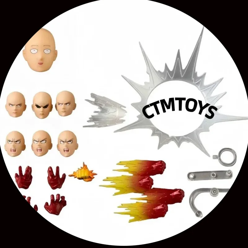 In Stock One Punch Man Saitama Action Figure Amazing Yamaguchi Revoltech Saitama Anime Figure Ko Figurine Statue Model Toy Gift