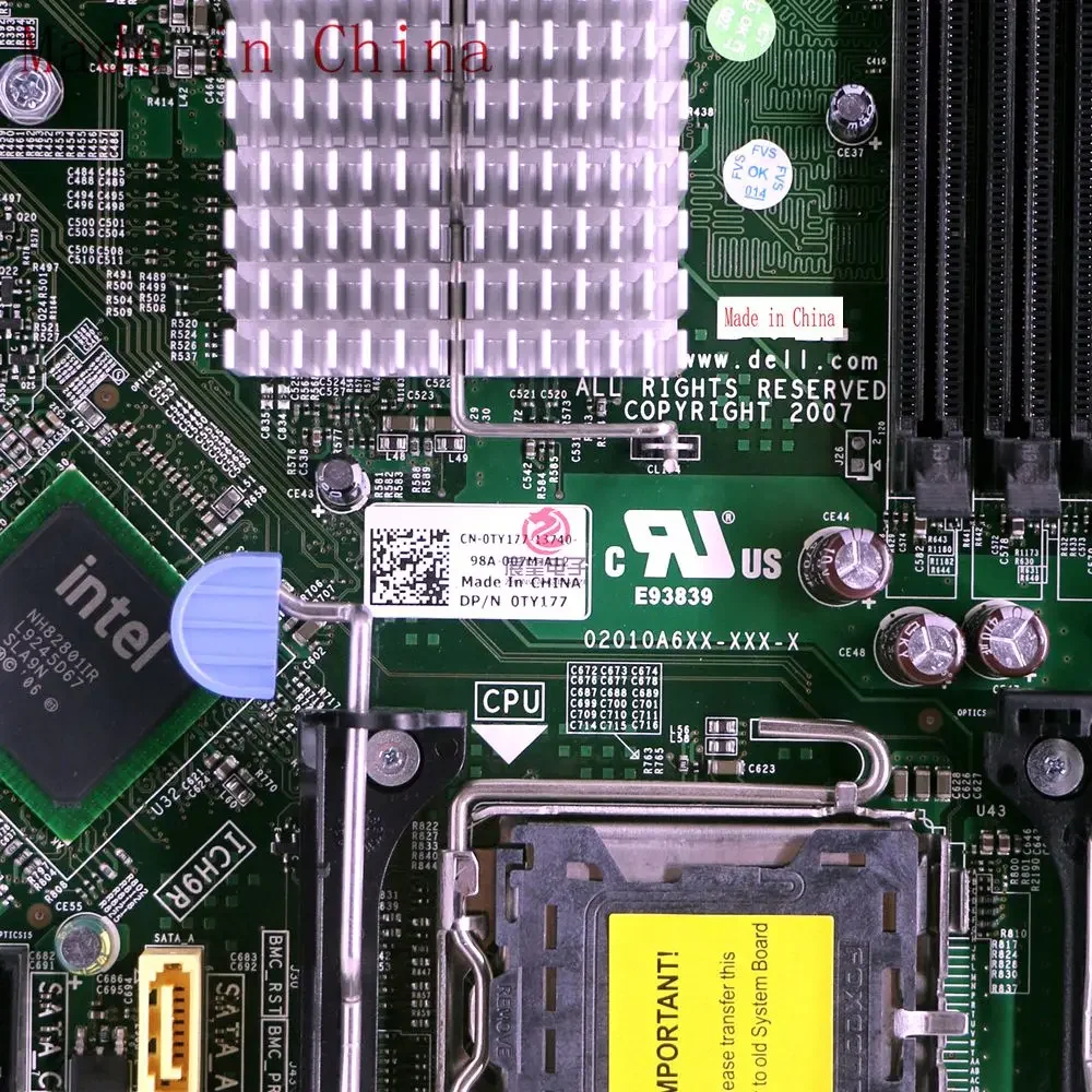 Suitable for DELL PowerEdge T300 motherboard F433C TY177 0F433C 0TY177 motherboard 100% test ok send