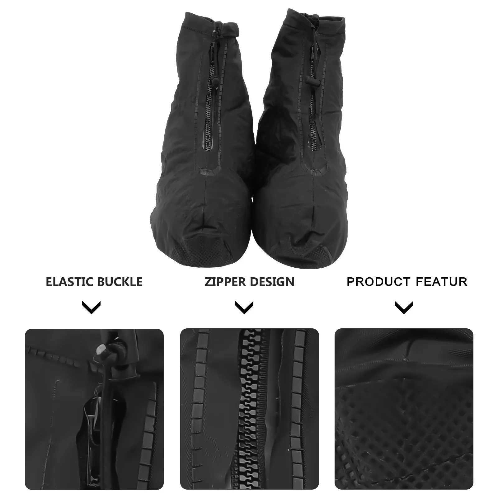 

1Pair Rain Shoe Cover Waterproof Outdoor Shoe Covers Elastic Fit Anti-Slip Overshoes for Winter Riding Hiking Fishing