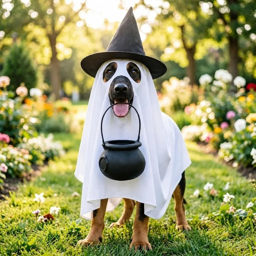 Novelty 70*100cm Halloween Dog Ghost Costume Party Cosplay Loose Dog Halloween Clothes Funny Cute Dog Cloak Cosplay Event