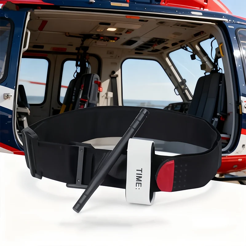 عاصبة تكتيكية بيد واحدة تستخدم حزام الإسعافات الأولية في حالات الطوارئ للمشي لمسافات طويلة والتخييم والرياضات الخارجية ومعدات النجاة