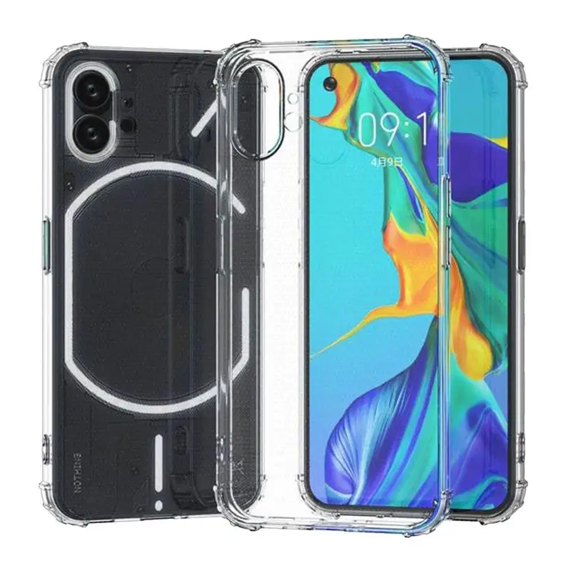 Crystal Clear Soft TPU Phone Case For Nothing Phone 1 Ultra Thin Slim Silicone Back Cover For Nothing Phone One