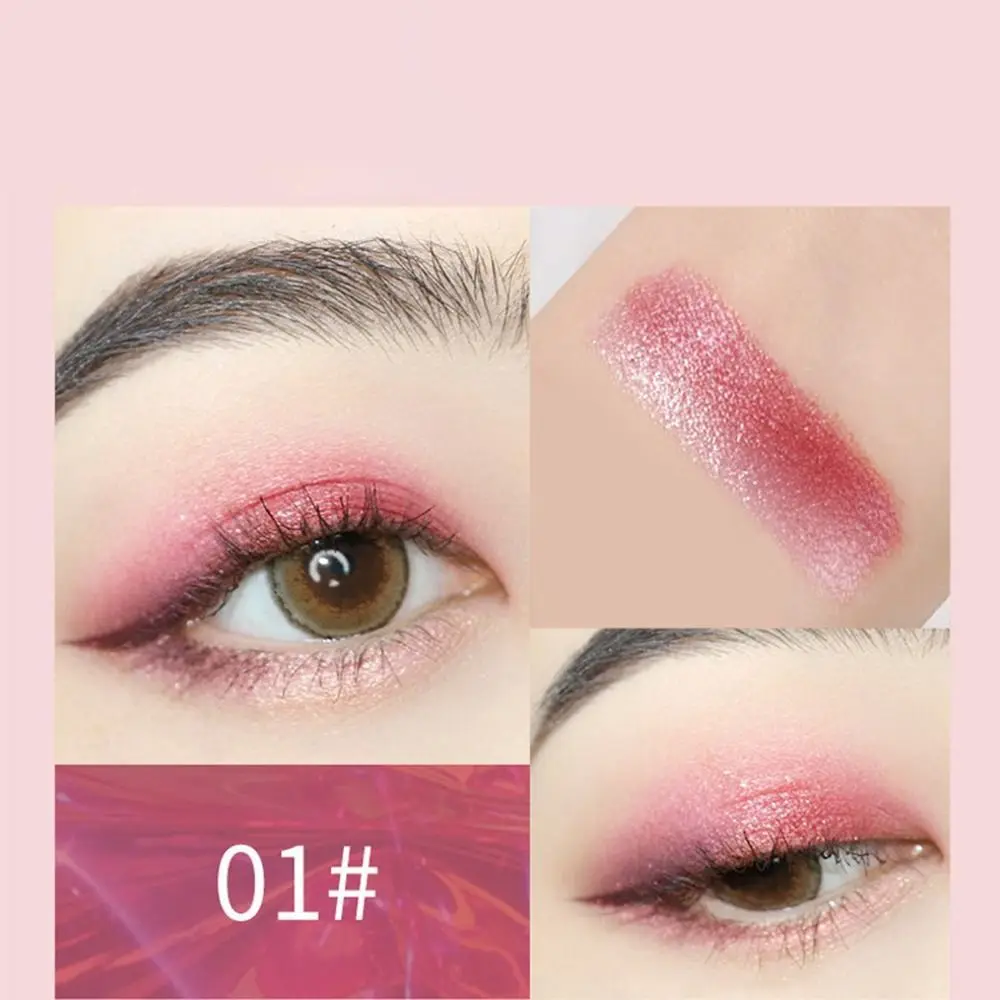 Ombretto a doppio colore perlato Stick Shimmer Cambio graduale Penna per ombretto Impermeabile Fine Flash Strumento per il trucco degli occhi da donna