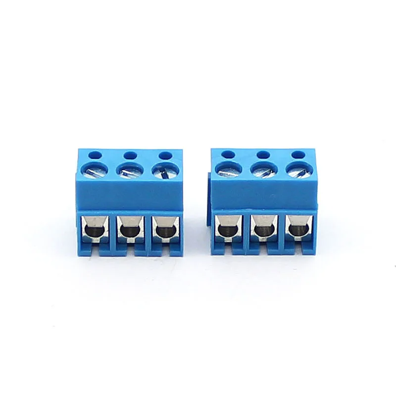 100PIN BLUE DG300R 5.0mm 2P 3P PCB UNIVERSAL SCREW TERMINAL BLOCKS PLASTIC KF300R MA524 PHOENIX WJ300R