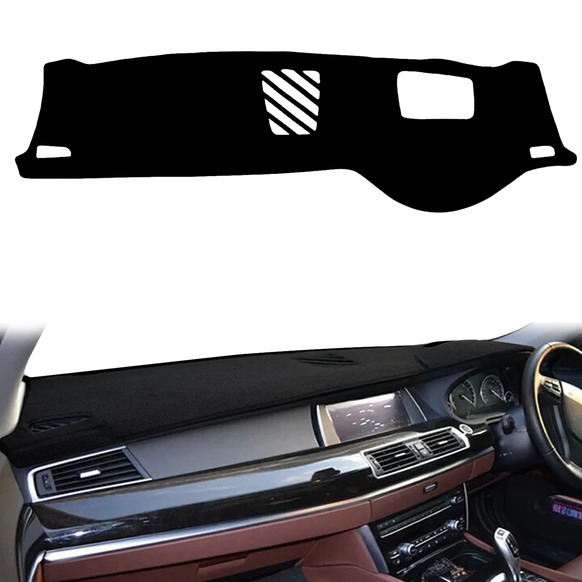 for BMW 5 Series GT F07 2010 2011~2019 Anti-Glare Dashmat Dashboard Cover Dash Mat Sun Block Anti-UV Non-Slip Car Protector Mat