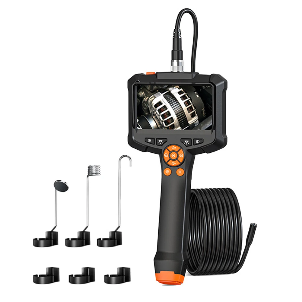 4.3 \'\' LCD Ekran HD Dijital El Borescope Muayene Kamerası 8 LED Işıklı Araba Motoru Borescope IP67 Su Geçirmez