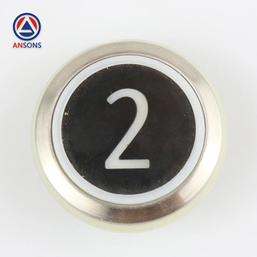 

KDS300 KDS50 Black Background KONE Elevator Button Round Stainless Steel Ansons Elevator Spare Parts