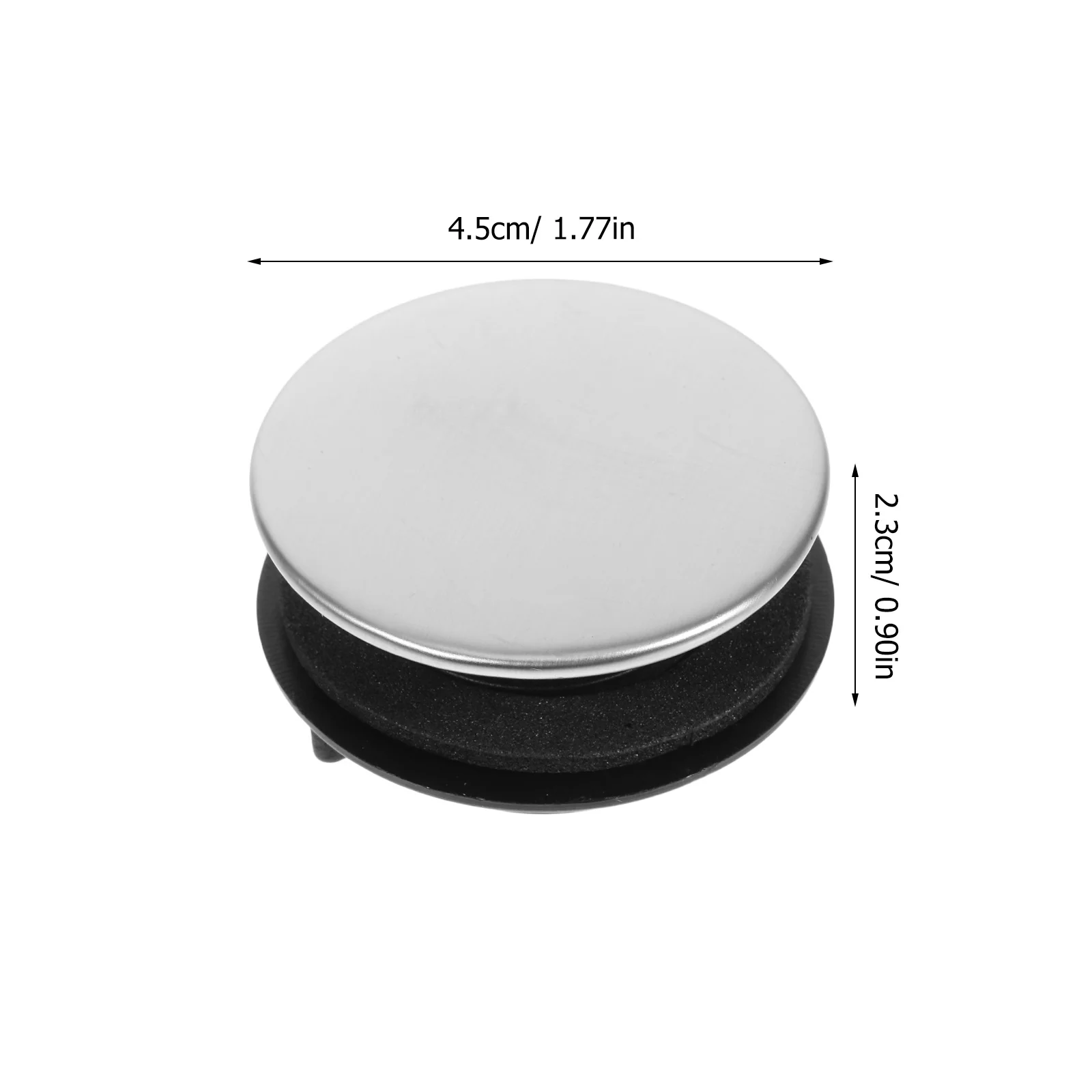 الفولاذ المقاوم للصدأ 2.8-4 سنتيمتر غطاء بالوعة للمطبخ الحمام ختم قبعات الحطام حماية المياه غطاء موزع الصابون