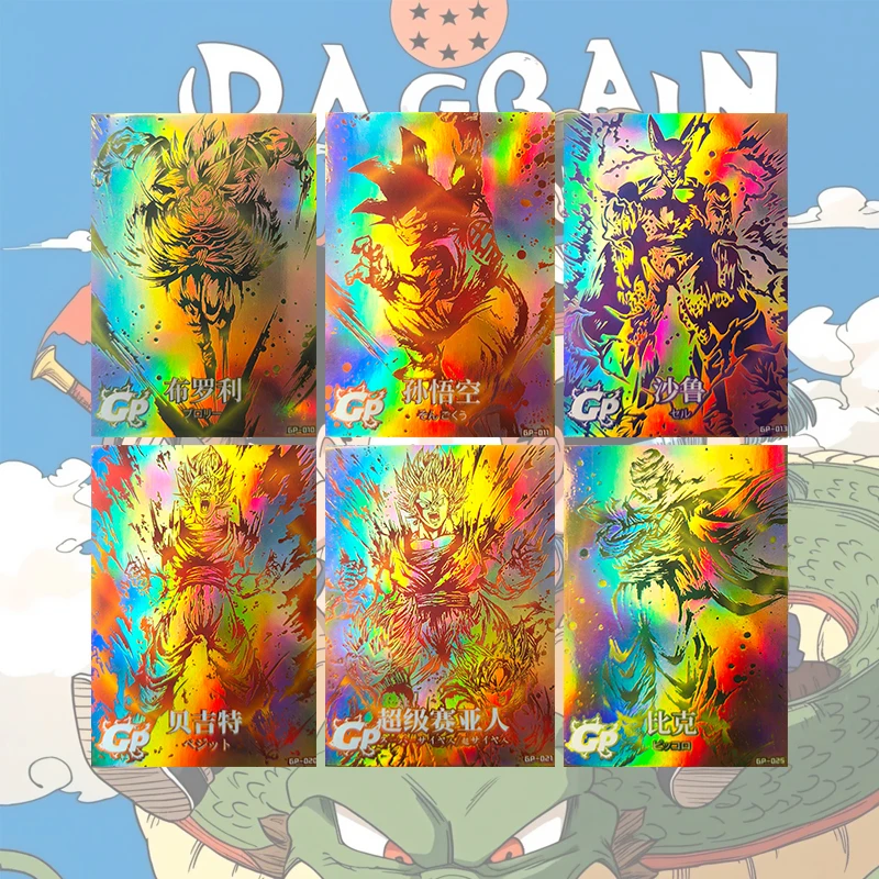 Japanese anime Dragon Ball GP cards characters Son Goku Broli Cell Vegetto Piccolo Goku Black Collectible cards game toys
