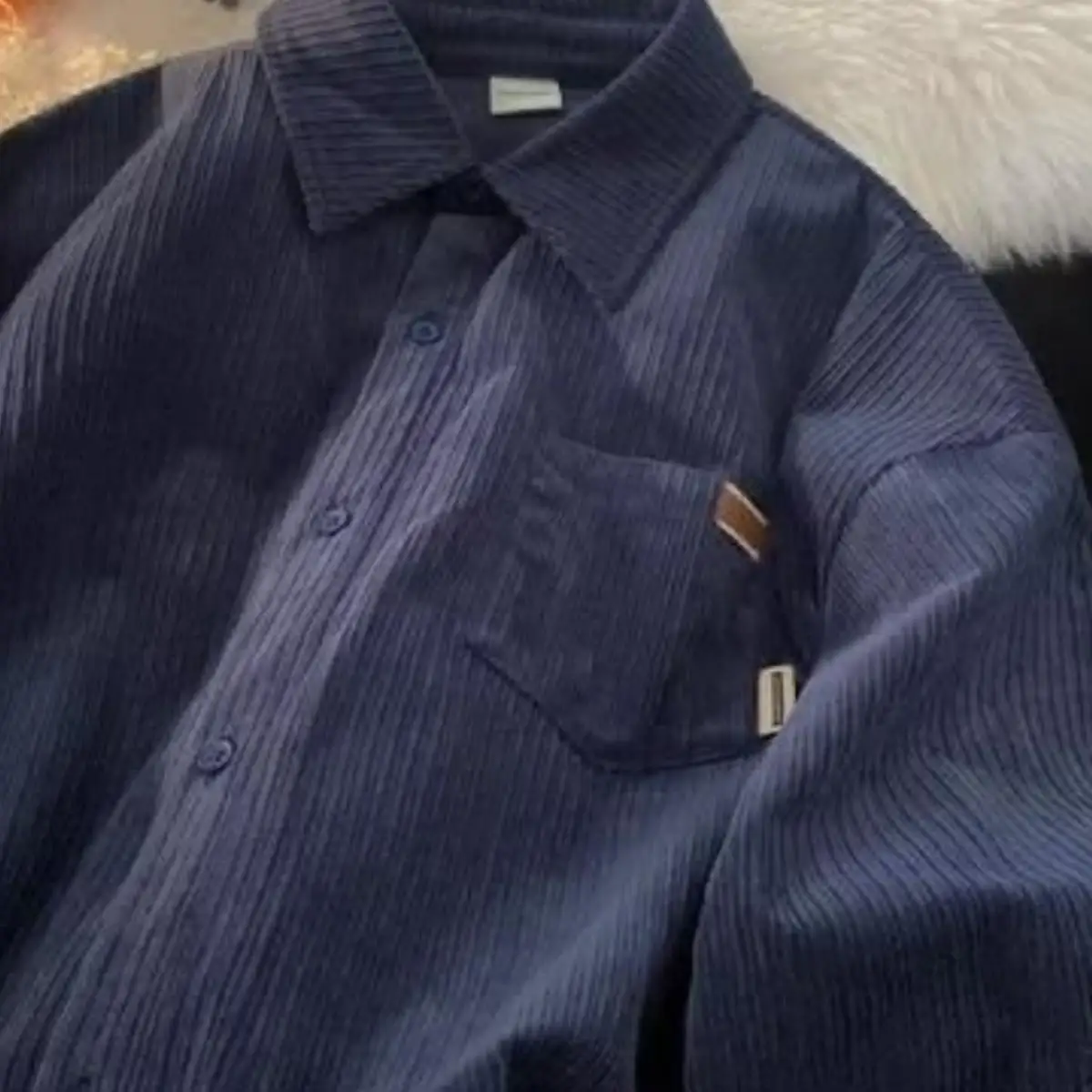 Loose Casual pana larga Sve irt hombres primavera otoño marca de moda sentimientos de gama alta para niños irt Jaet uso diario