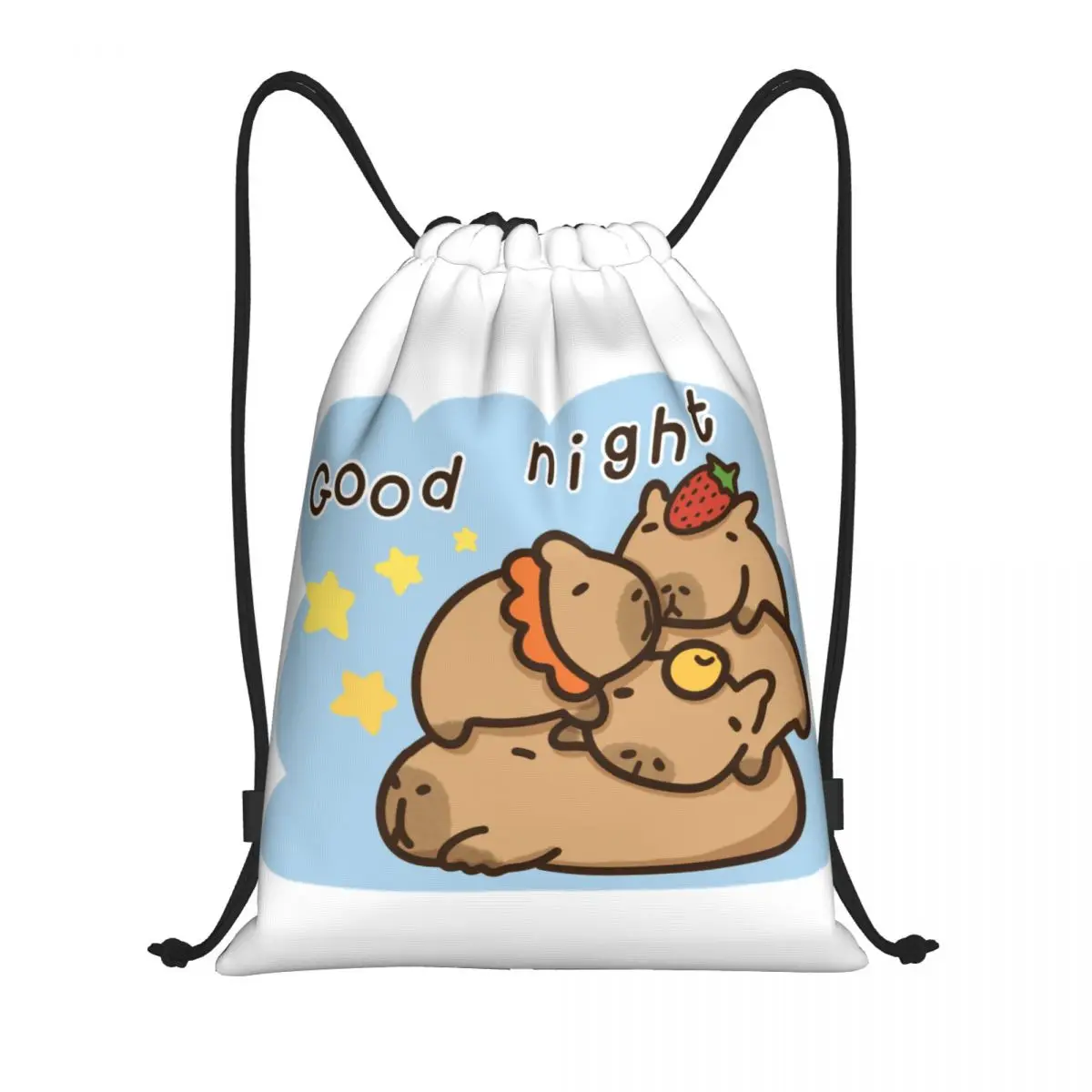 

Пользовательские мультяшные животные домашние животные капибара рюкзак на шнурке сумки для женщин и мужчин легкий спортивный рюкзак для спортзала мешки для тренировок