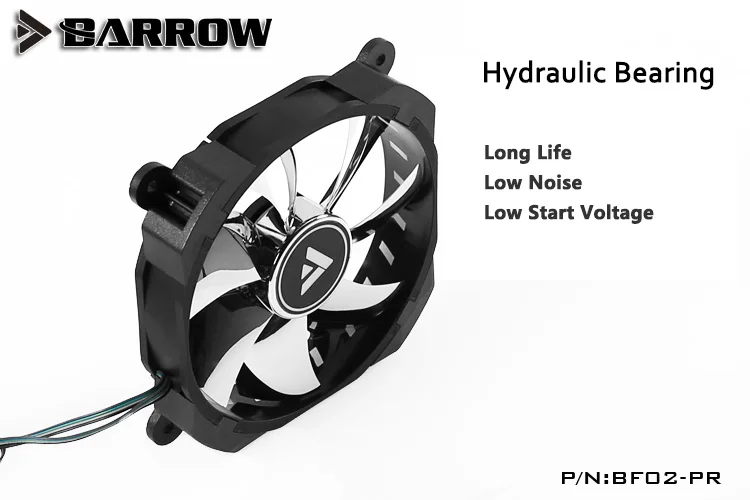Barrow BF02-PR-D Magic Color 12cm Fan for Radiator