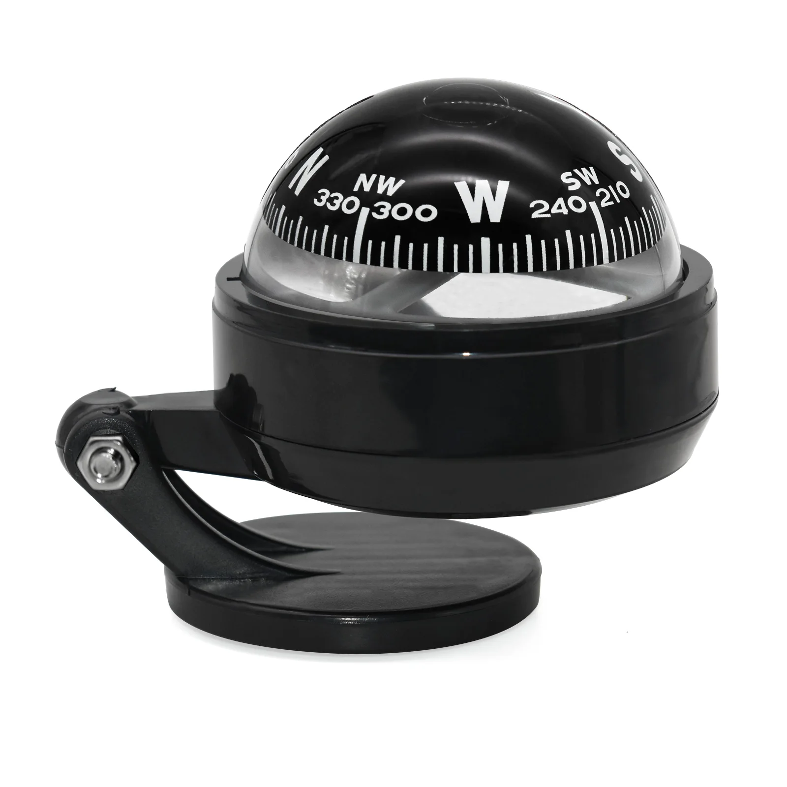 لوحة عدادات السيارة مركبة على لوحة القيادة بوصلة ملاحة ، بوصلة بلاستيكية عالية الدقة ، شاحنة ، بحرية ، قارب ، إكسسوارات داخلية للسيارات