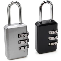 Small Combo Lock 3 Digit Combination Luggage Number Backpack Padlock for Suitcases Traveling Toolbox School Gym Employee Locker