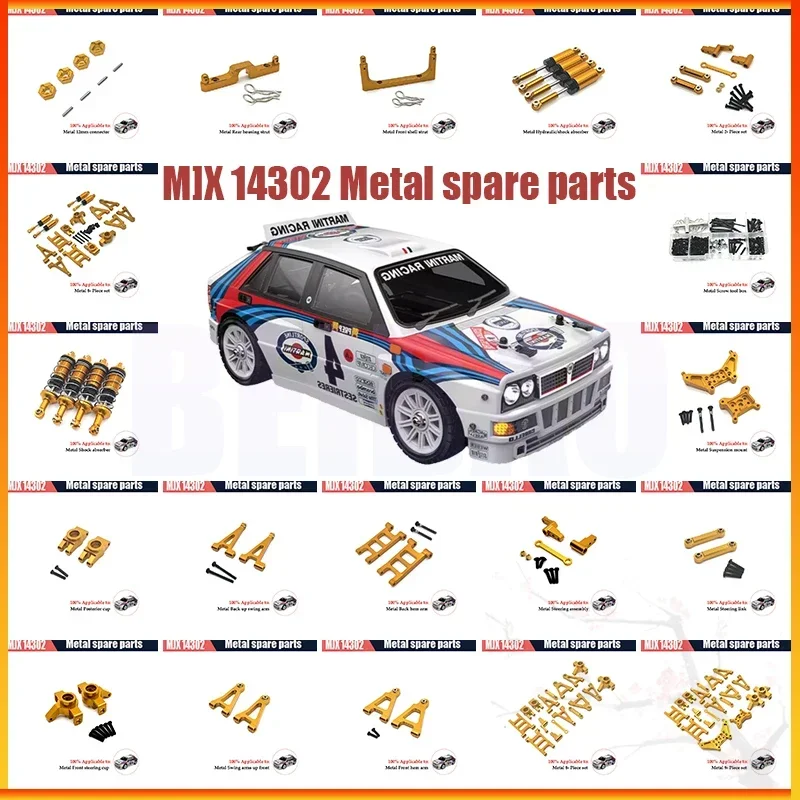 Mjx RC Hyper Go 1/14 14301 14302 14303 Upgrade Parts Metal Vulnerable Parts Set for  Rc Car CNC Aluminum Accessories RC Cars