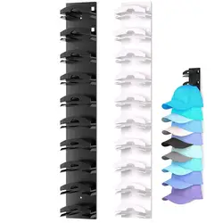Wall Hat Rack Adhesive Baseball Caps Organizer Stand Rustproof Hat Storage Hanger Punch Free Caps Display Holder for Door Closet