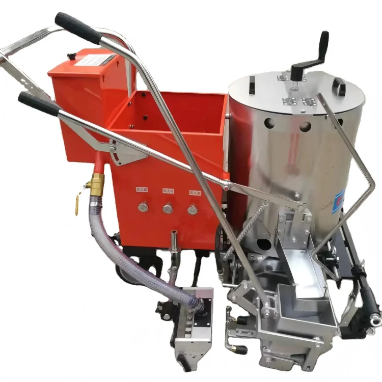 Thermoplastic Road Marking Machine Hand Push Hot Melt Line Marker For Asphalt Road Parking Lot Zebra Line Construction