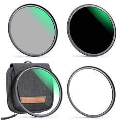 K&F Concept Magnetic Filter Kit ND1000 MC UV CPL Ultra Slim Filter Easy Install Camera Lens and Filter Pouch 62mm 67mm 77mm 82mm