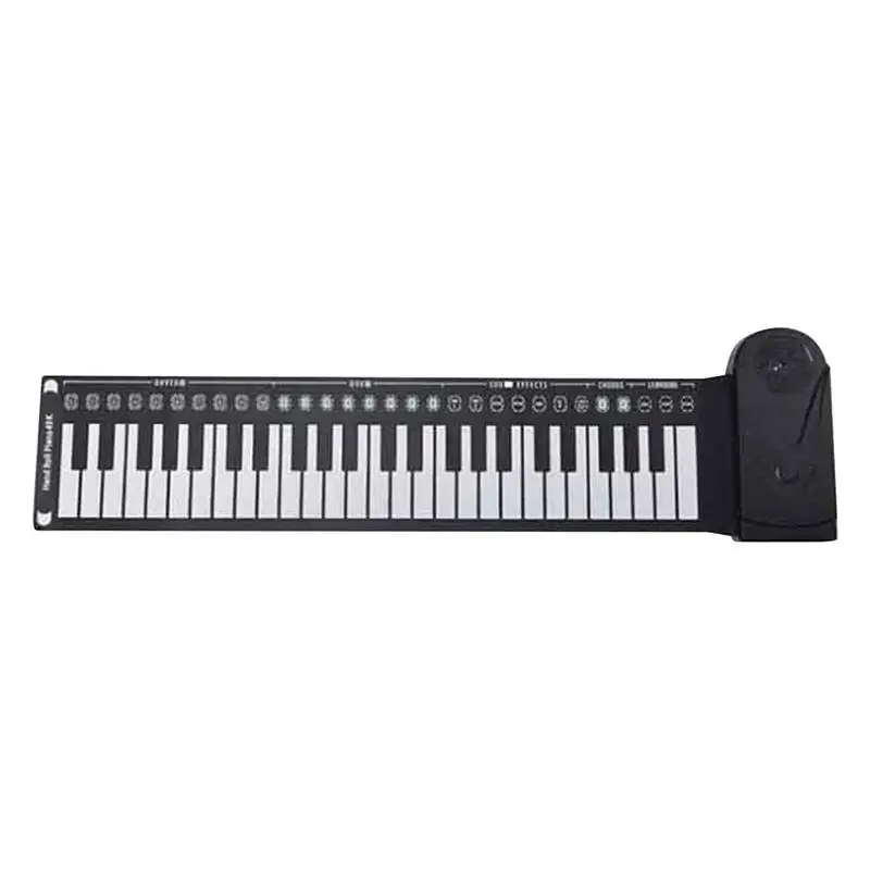 Roll Up Piano Keyboard Foldable Hand Roll Piano 49 Keys Hand Roll Piano For Beginners Kids Adults Educational Toys For Home 