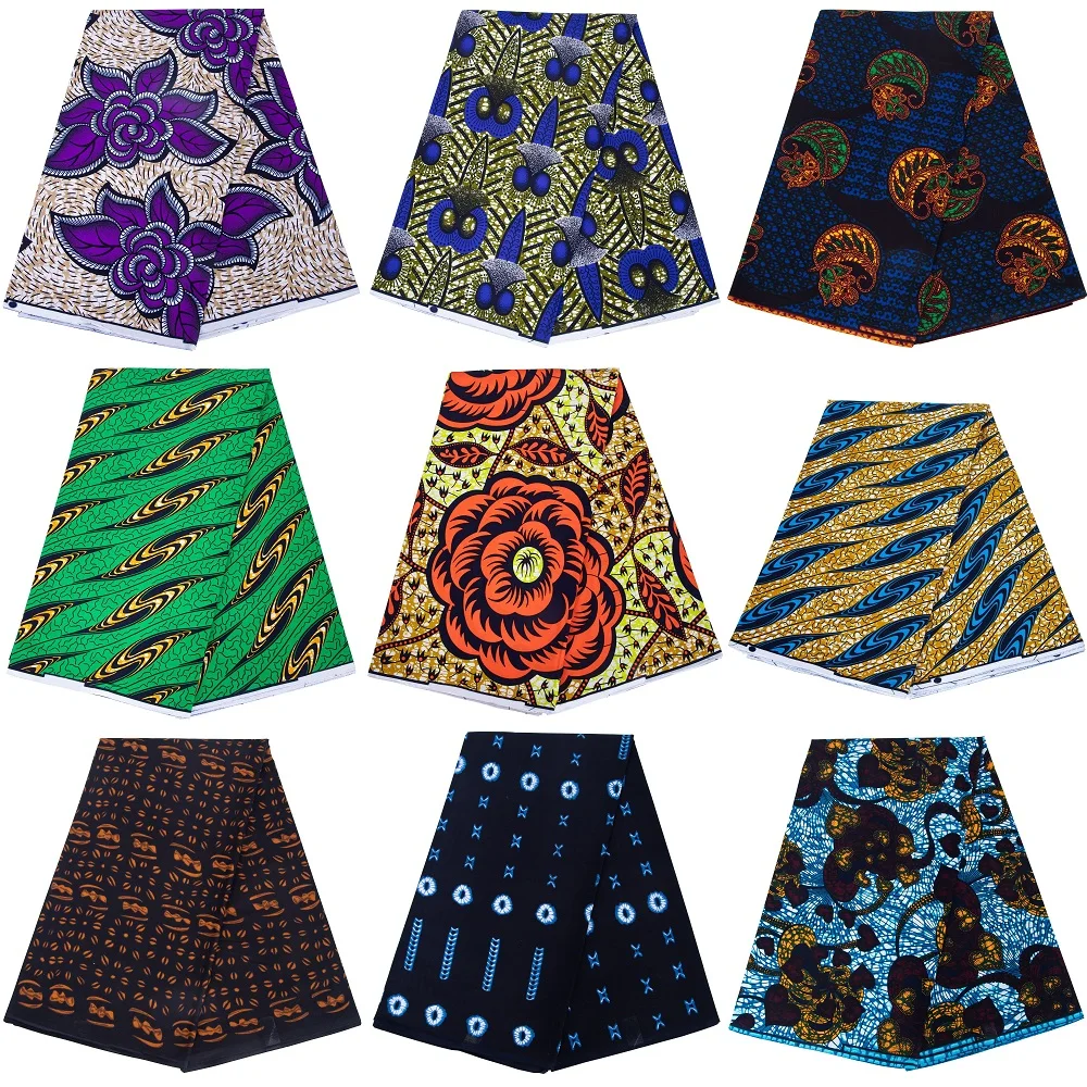 African Soft Fabric By The Yard Cotton Material for Handsewing High Quality Cloth for Party Dress