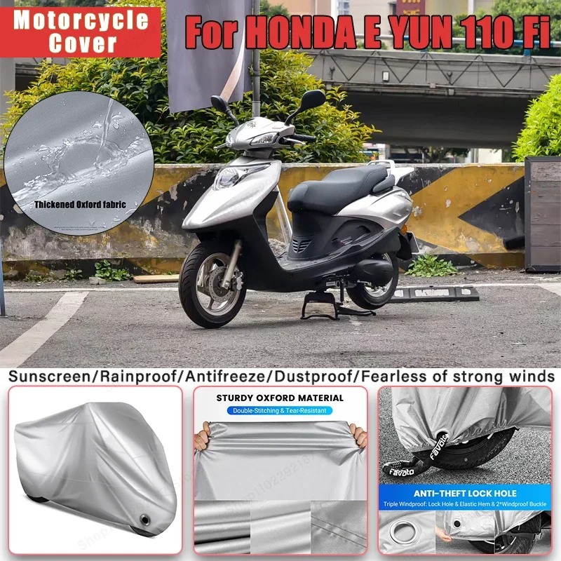 for-honda-e-yun-110-fi-no-ear-motorcycle-cover-outdoor-full-body-protection-waterproof-dustproof-sunscreen-accessory