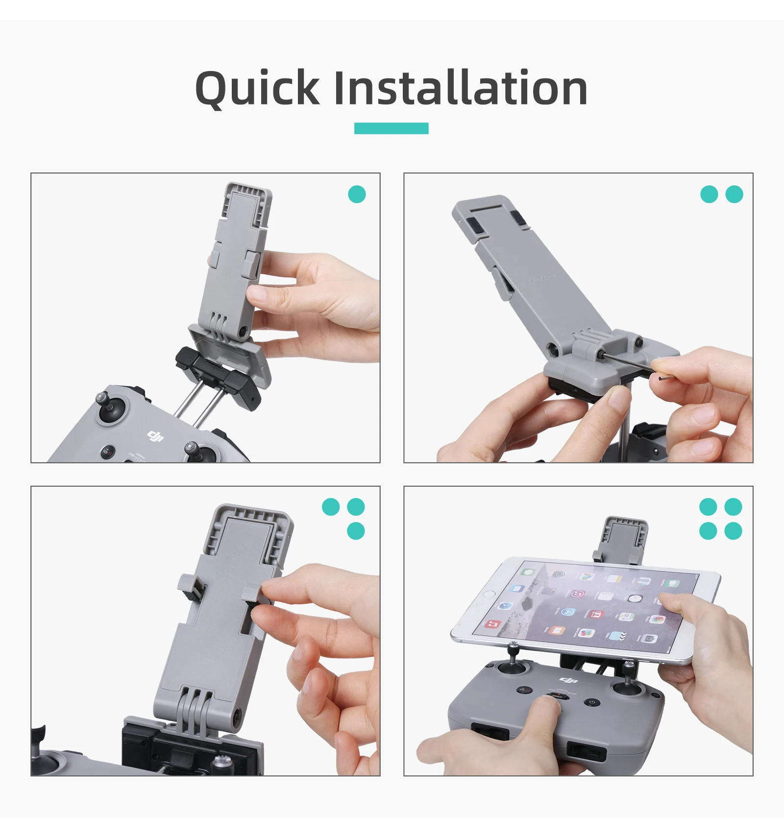 Có Thể Gấp Lại Được Mở Rộng Chân Đế Cho DJI Mavic Air 2/ 2S Mini 2 RC-N1 Điều Khiển Từ Xa Máy Tính Bảng Điện Thoại IPAD giá Đỡ Máy Bay Không Người Lái Phụ Kiện