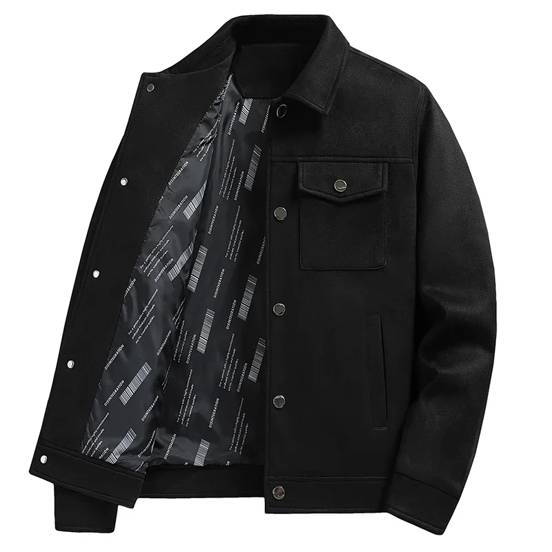 

Men's Bomber Jacket Black Casual Outerwear Men Vintage Cargo Jackets Spring Autumn Bomber Outwear Coats Loose Fit Autumn Jackets