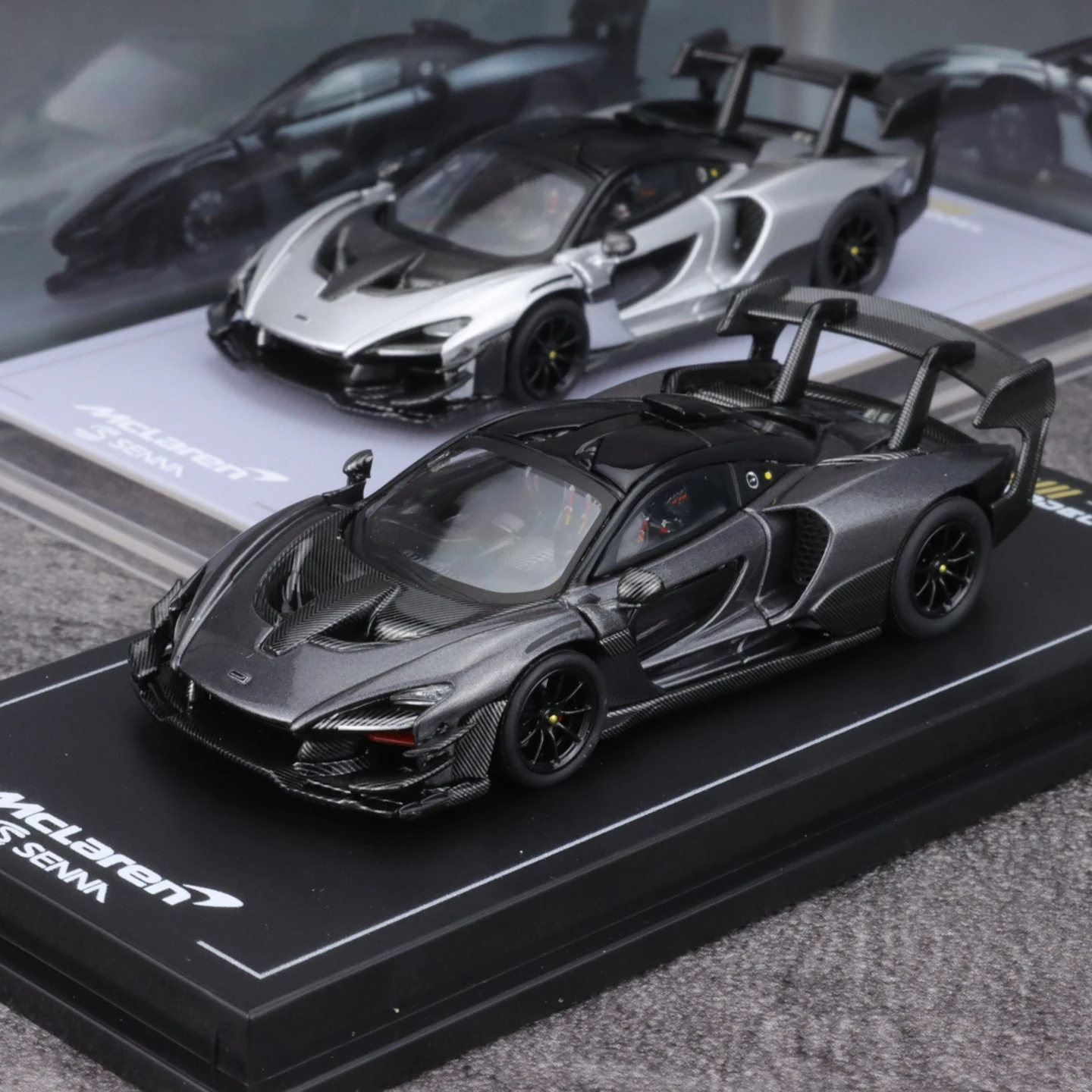 mclaren-senna-gtr-track-edition-grey-silver-alloy-model-car-collectible-64-scale-model-for-fans-of-toys-and-gaming