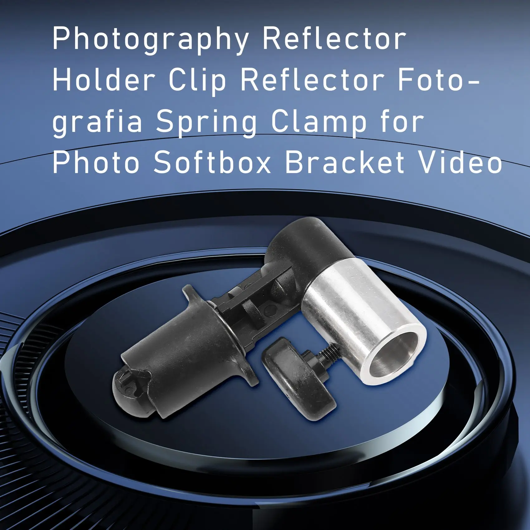 ABGN-soporte para Reflector de fotografía, Clip para Reflector, abrazadera de resorte para fotografía, soporte para Softbox, soporte para fotografía y vídeo