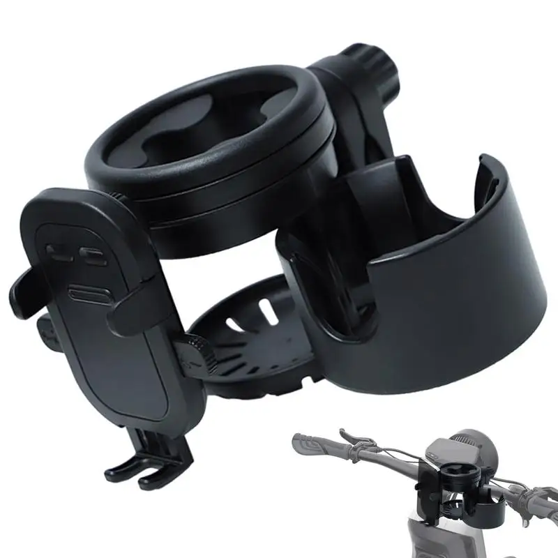 

Cup Holder For Stroller Anti-Spill Motorcycle Phone Holder Space-Saving Sturdy Stroller Accessories For Wheelchair Golf Cart