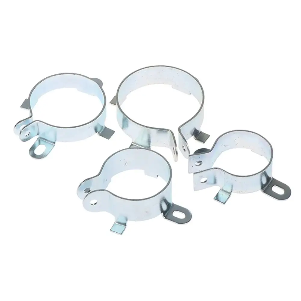 1Pcs Fastening Clamping Ring Capacitor Clip Tin Plated Iron Hoop Holder Mounting Clamp 25mm 30mm 35mm 40mm 2 Feet Fixing Bracket