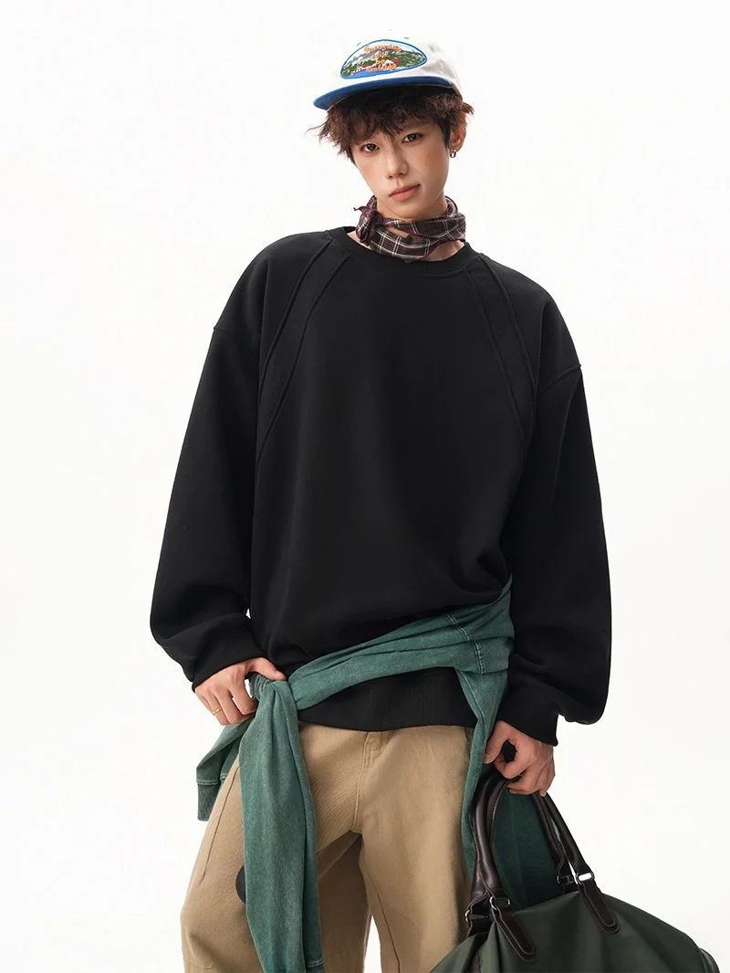 

Мужские толстовки без капюшона на молнии, оверсайз, свободный крой, городской стиль, молодежная культура, повседневный образ, удобные и практичные для ежедневной носки