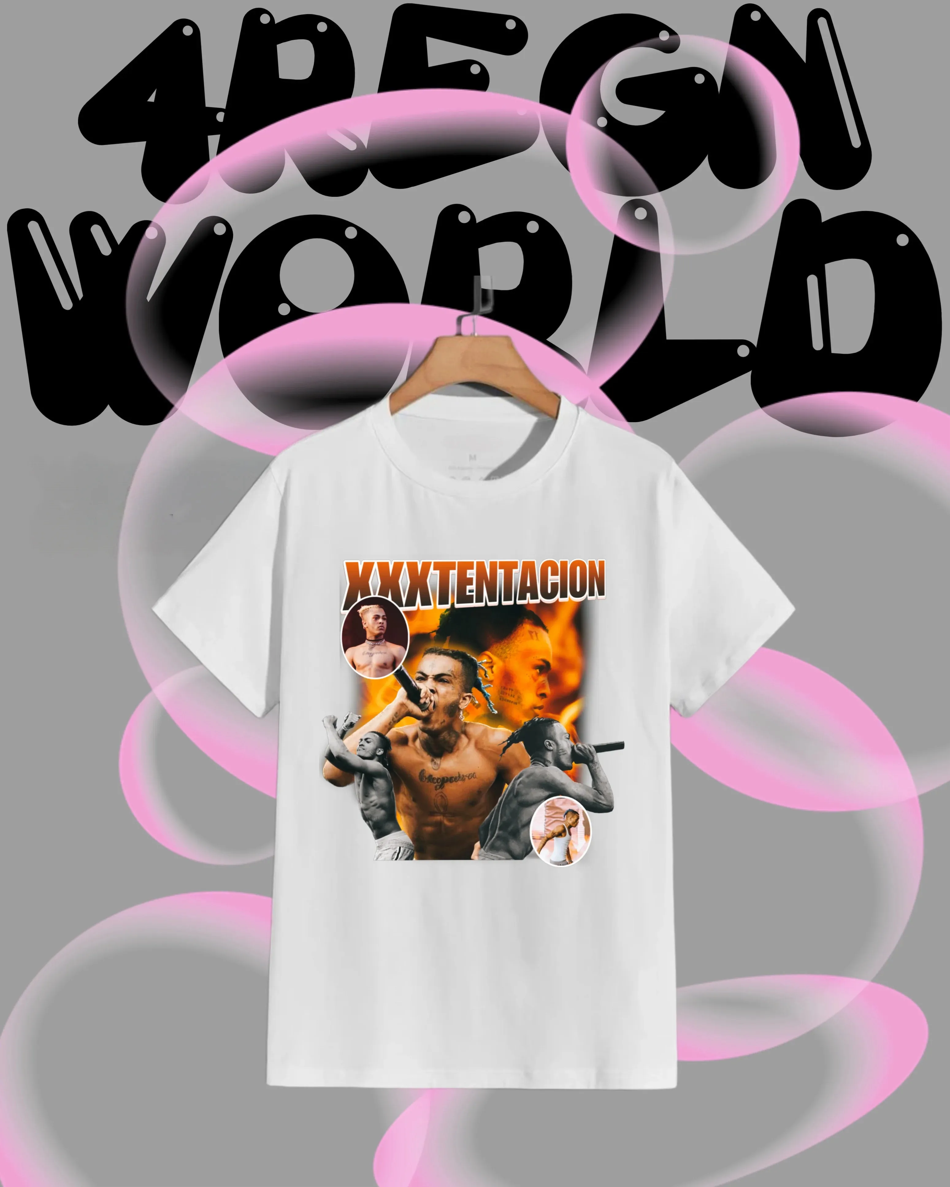 2025-26 جنوب أفريقيا الصيف XXXTENTACION الجرافيك 100% القطن الخالص المطبوعة مغني الراب الهيب هوب الاتجاه تي شيرت للجنسين الرجال عادية Y2k #2