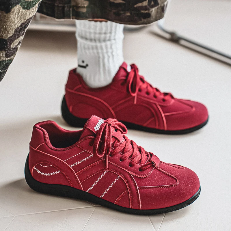 

2025 новая осенняя модная универсальная удобная мотоциклетная повседневная спортивная модная мужская обувь с низким вырезом на тонкой подошве