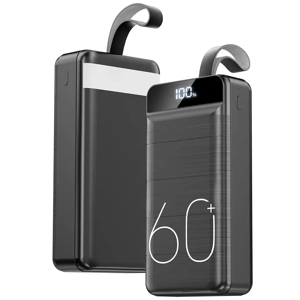 Hganus 60000 mAh Power Bank 22,5 W schnelles Laden mit Taschenlampe, tragbare Powerbank, externer Akku für iPad, iPhone, Samsung, Xiaomi