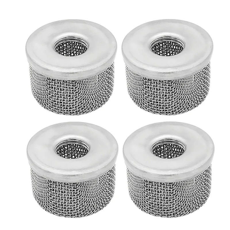 4Pcs 181073 Or 181-073 Pump Inlet Strainer,Screen Filter 1/2In NPT Thread Stainless Steel With For Airless Paint Sprayer