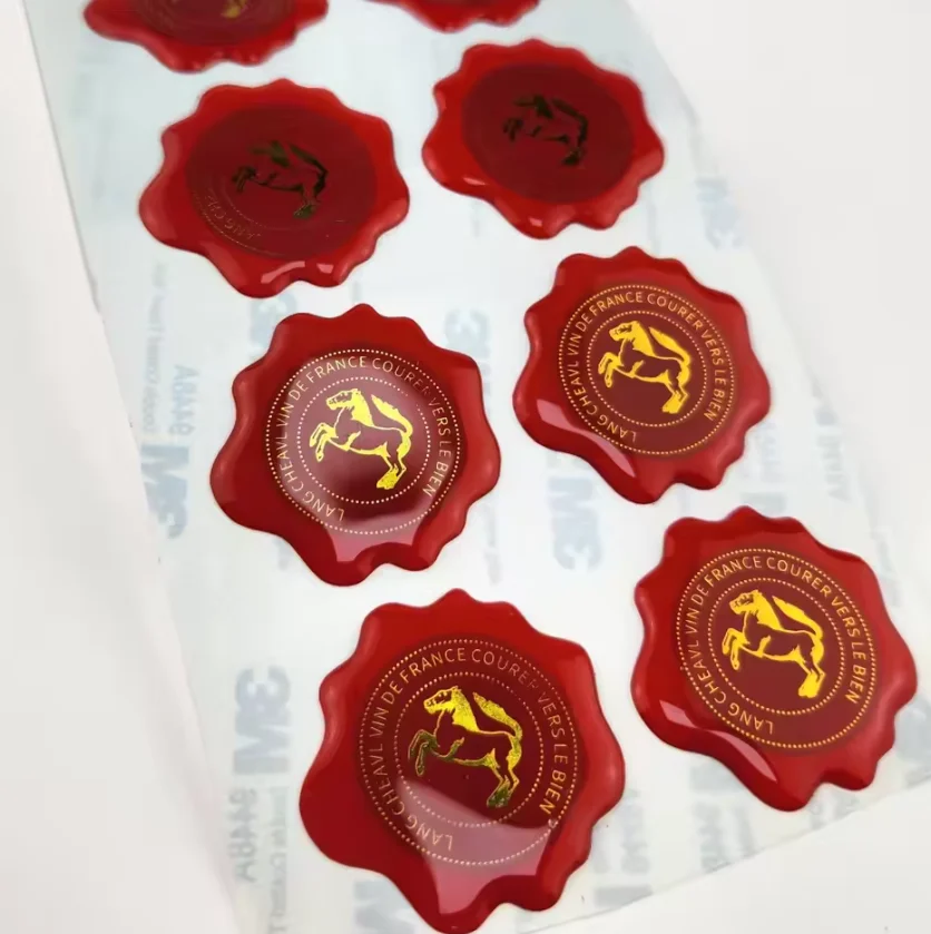 

Индивидуальная горячая распродажа, 3D прозрачная наклейка из эпоксидной смолы, водонепроницаемая лента, прочная клейкая этикетка с логотипом купола