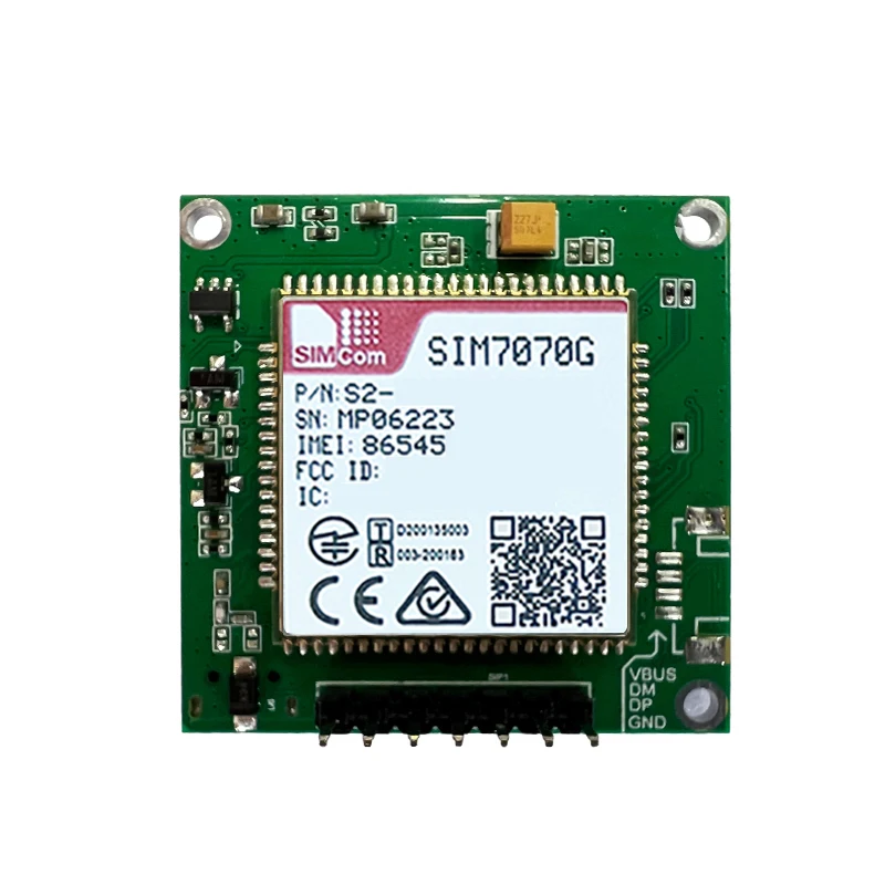 SIM7070G Core Board With Antenna LPWA+GSM+NBIOT+CATM Global band SIMCOM LPWA module Module Modem Single-row needle board