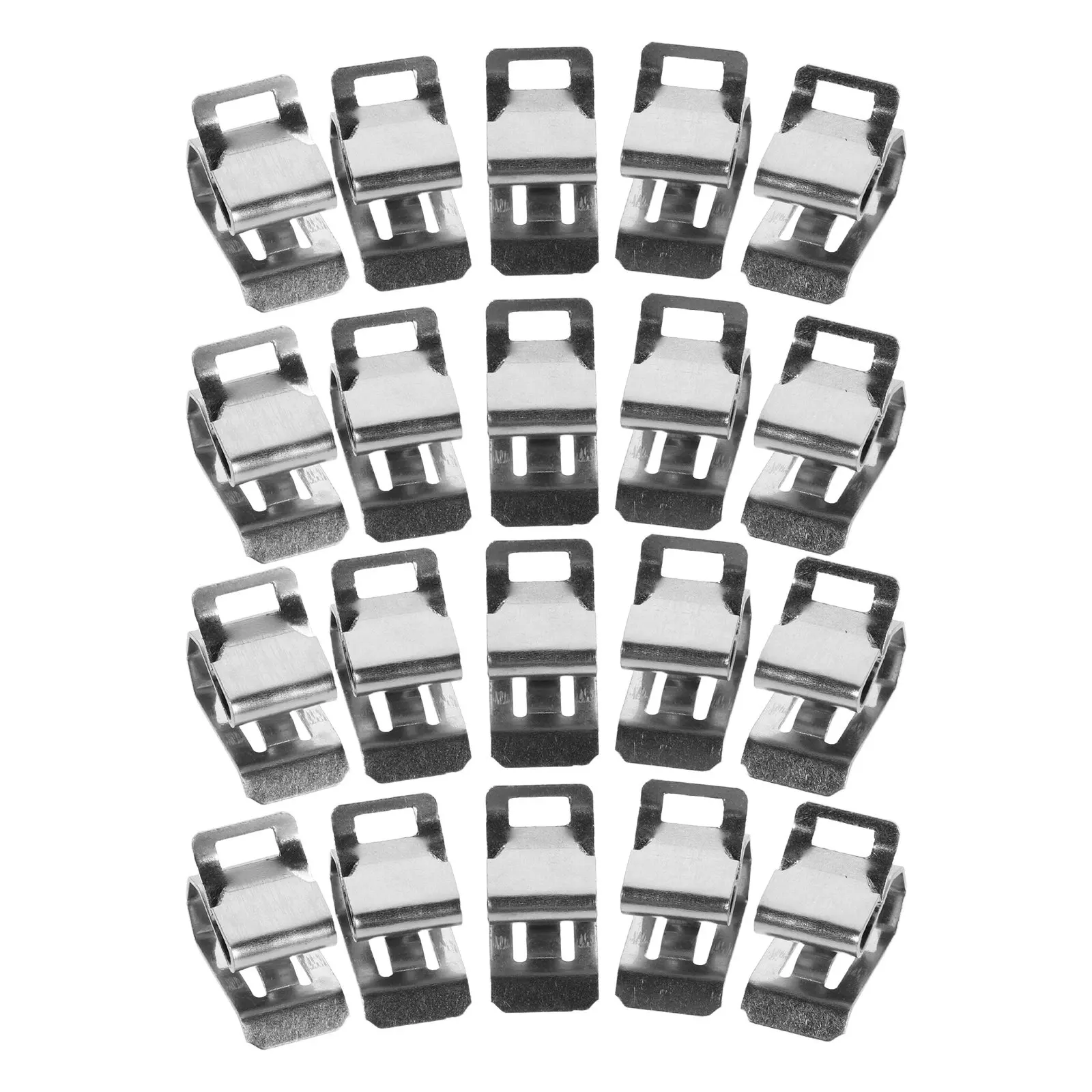 30Pcs Photovoltaic Cable Clips Stainless Steel Solar Panel Wire Holders Trailer Frame Cable Management Uv Resistant
