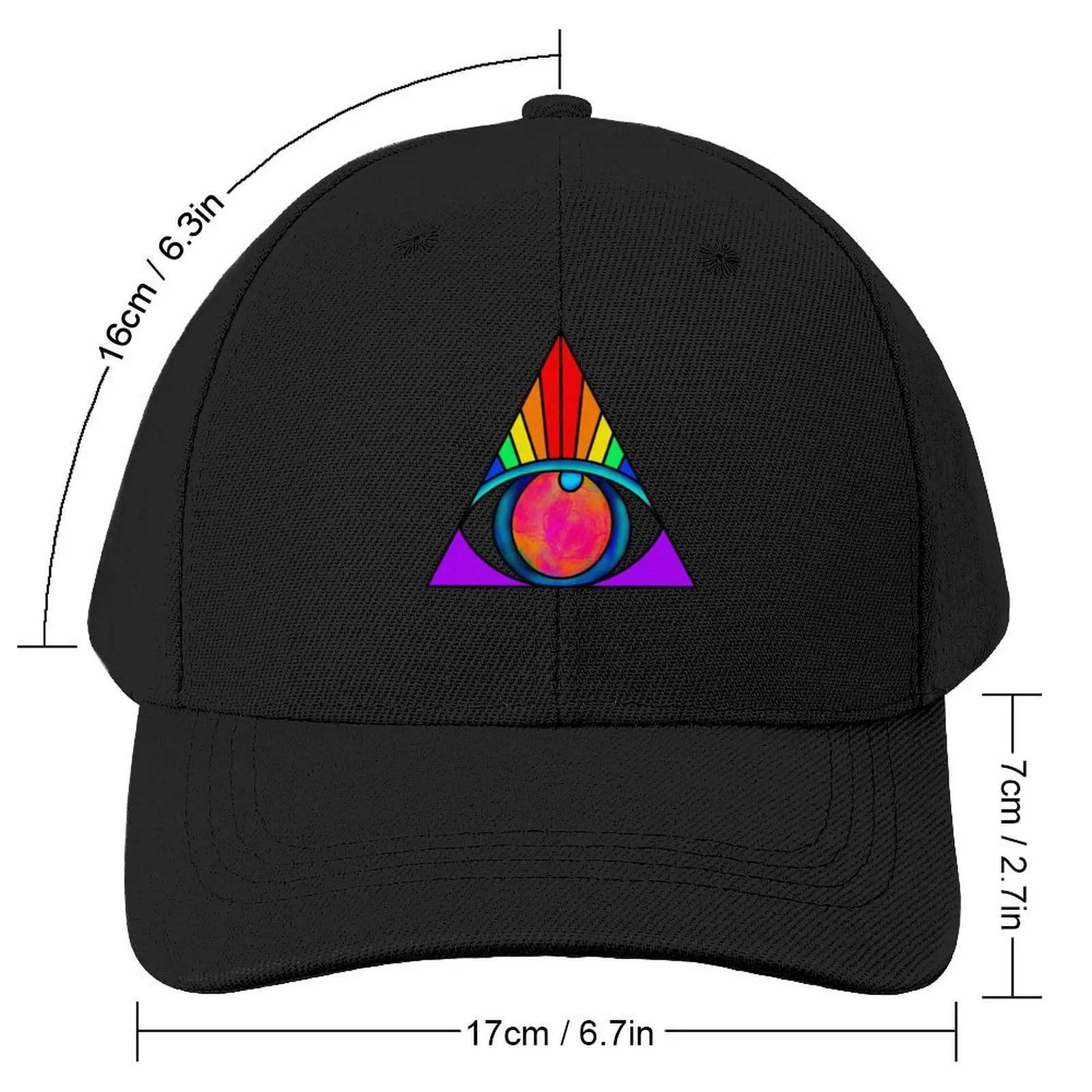 Spectrum of Insight hand drawn Baseball Cap Hat Luxury Brand Designer Hat |-F-| hard hat Men's Baseball Women's