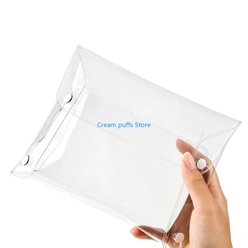 50LE Small Clear Makeup Bag,PVC Clear Cosmetic Toiletry Organizers Bags Gift