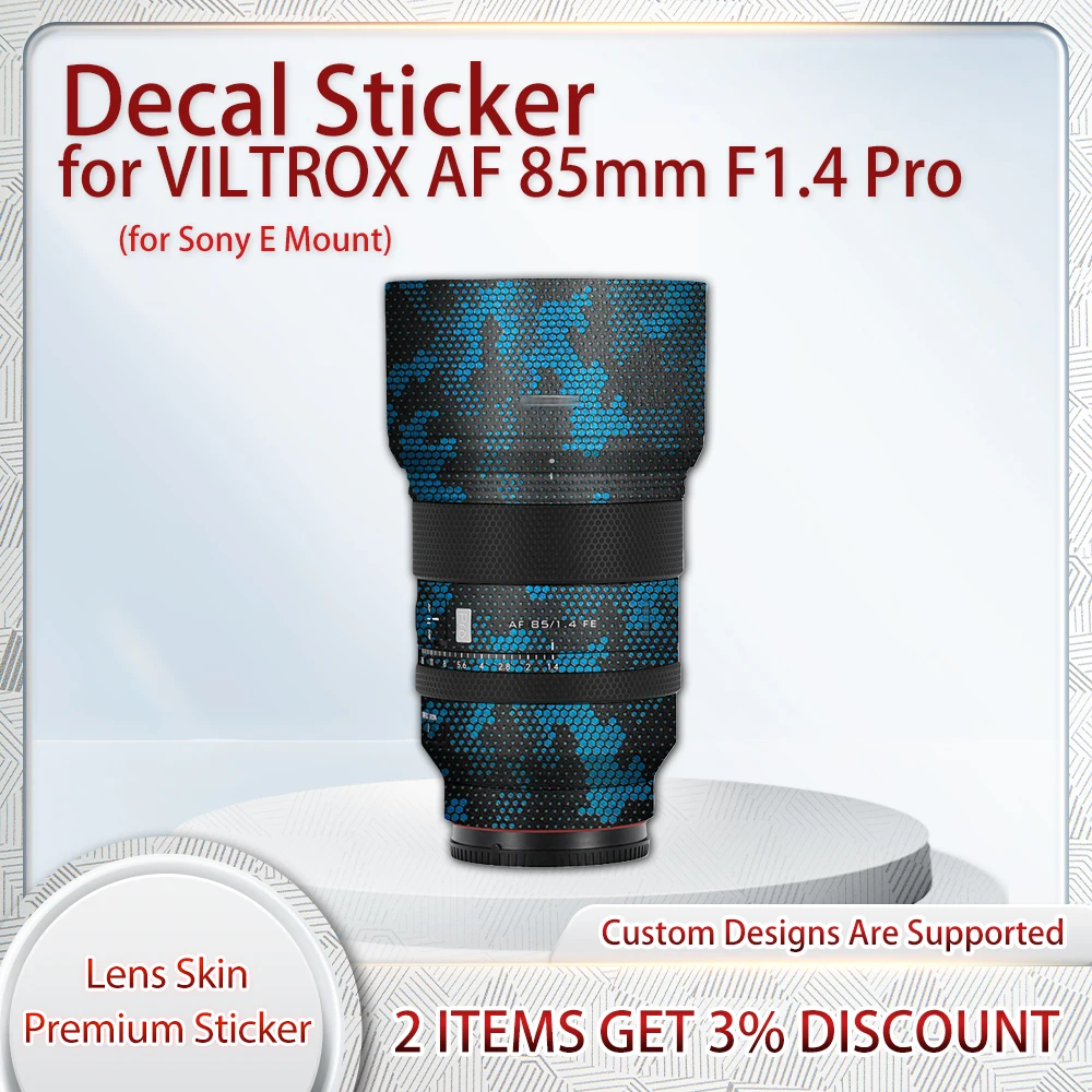 

Защитная пленка для кожи Sony E Mount Decal для VILTROX AF 85mm F1.4 Pro, наклейка на кожу объектива 85f1.4, пленка для кожи, покрытая