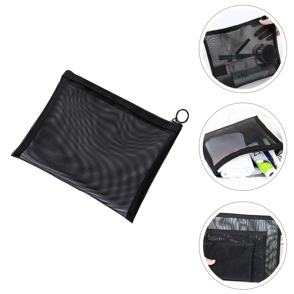 

5pcs Portable Storage Bag Travel Toiletry Pouch Makeup Organizer Mesh Wash Bag For Business Trip Outdoor Use