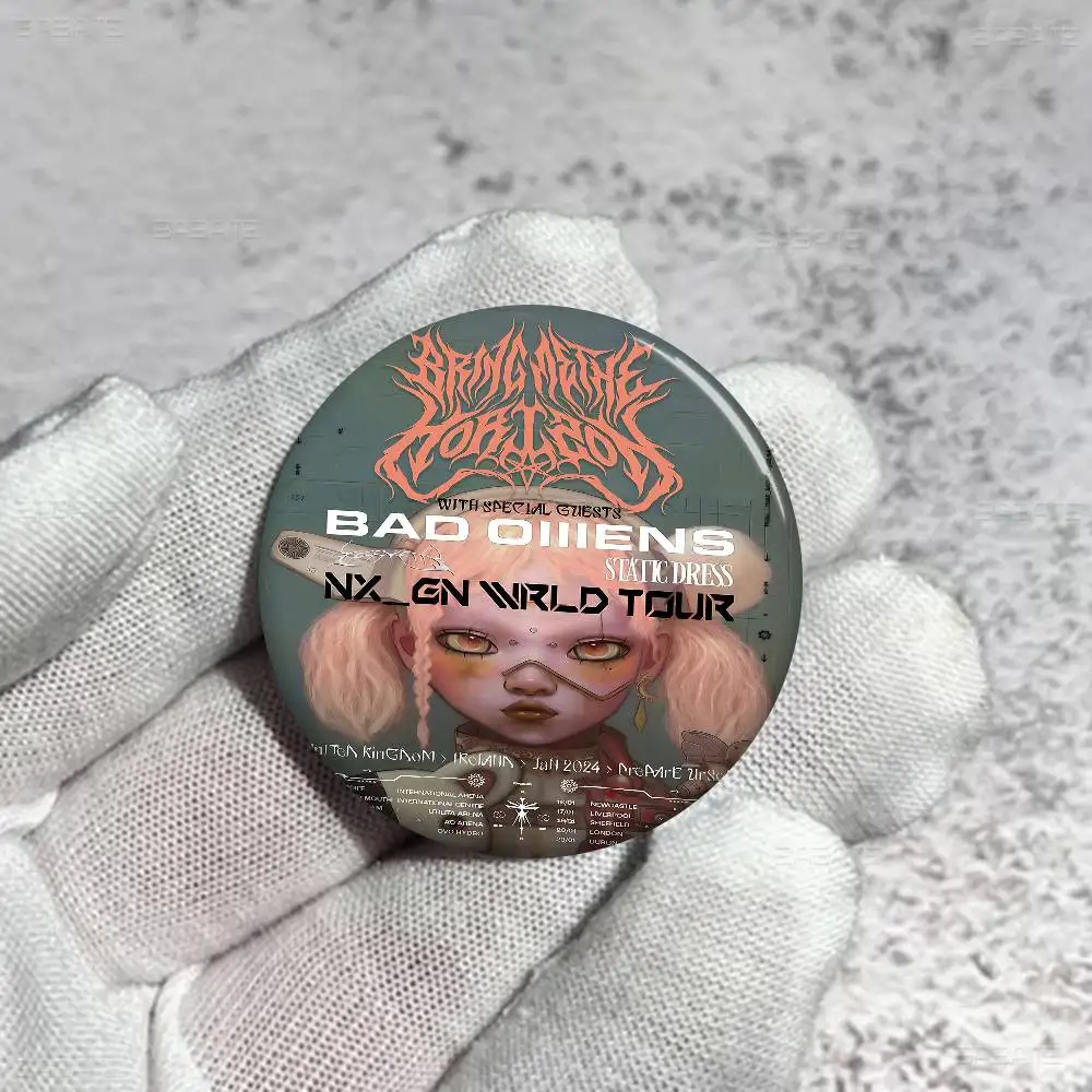 روك باند B-Bring Me The H-Horizon صفيح لينة زر دبوس بروش شارة معدنية مخصصة مجوهرات اكسسوارات قبعة حقيبة التلبيب