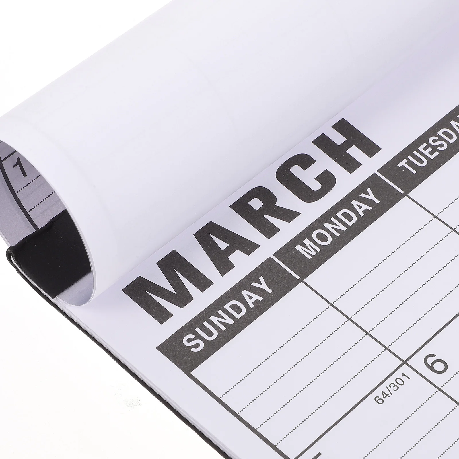 英語月間カレンダー厚紙クリアプリントシンプルなデザイン壁掛けカレンダー2023ホームオフィス教室装飾用