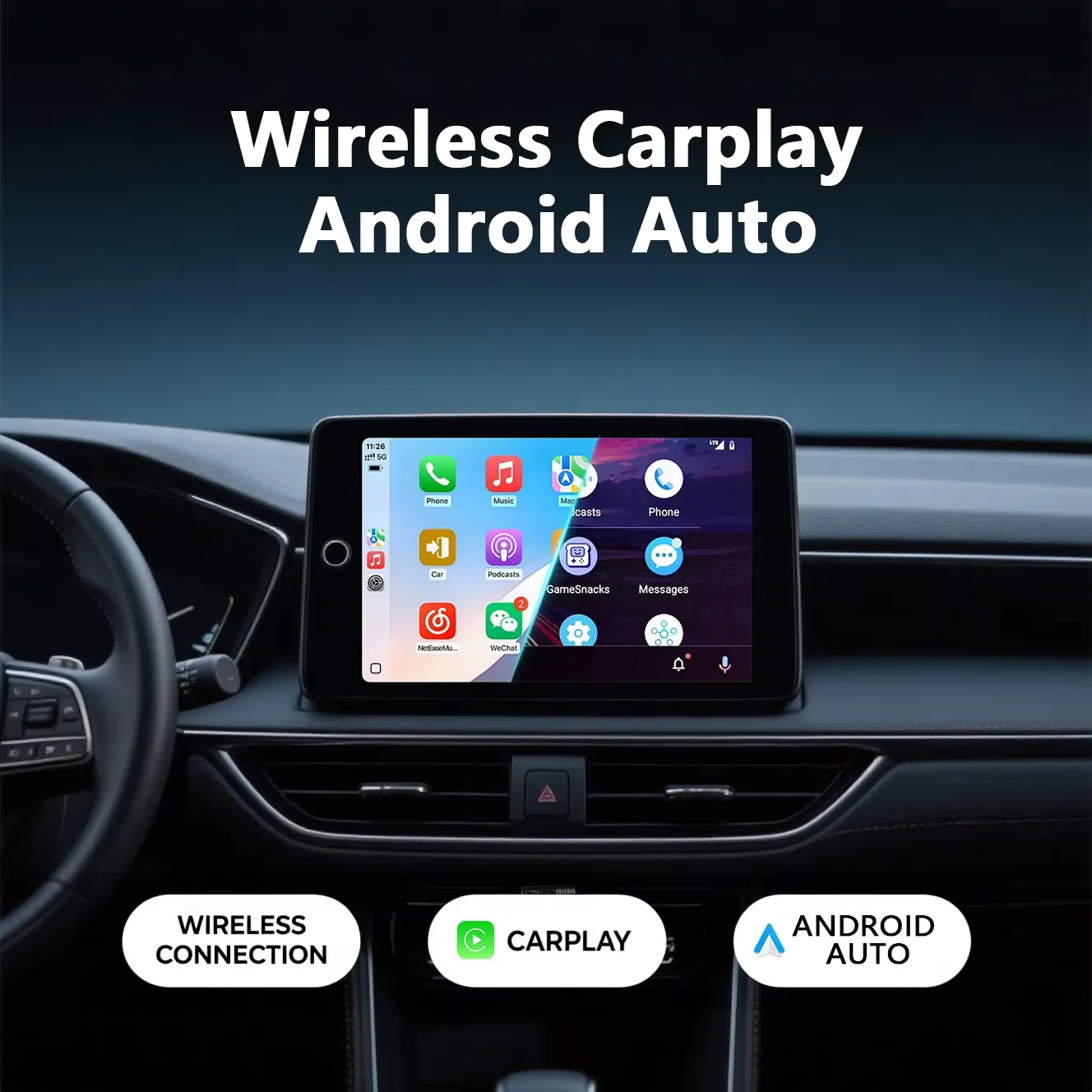 DSP CarPlay 7' Android 15.0 8 Core 12GB RAM 256GB ROM Car Player GPS Autoradio Multimedia Car Radio For Fiat 500X 2016-2019