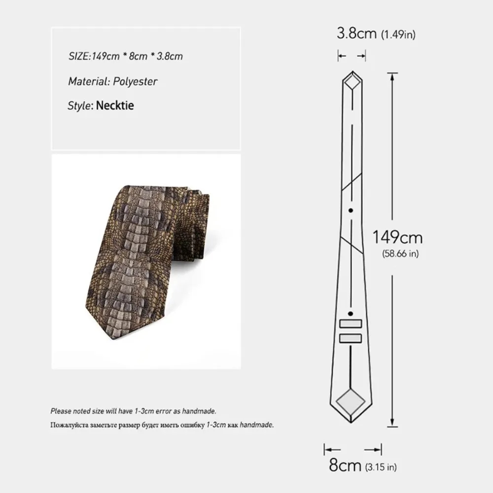 ليوبارد الأفعى مثير الجدة المطبوعة التعادل أزياء عارضة 8 سنتيمتر الإبداعية التعادل الرجال الاكسسوارات الفريدة حفل زفاف هدايا الأعمال